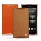 Custodia in pelle Sony Xperia Z5 Compact - Mandarine vintage ( Pantone 165C ) 