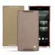 Housse cuir Sony Xperia Z5 Compact - Taupe vintage ( Pantone 7530C ) 