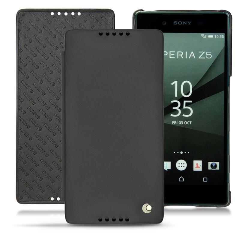 Lederschutzhülle Sony Xperia Z5 - Noir ( Nappa - Black ) 