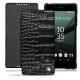 Housse cuir Sony Xperia Z5 - Crocodile nero