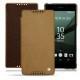 가죽 커버 Sony Xperia Z5 - Sable vintage ( Roughtcut - Gaucho#57254 ) 