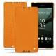 Housse cuir Sony Xperia Z5 - Orange ( Nappa - Pantone 1495U ) 