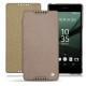 Housse cuir Sony Xperia Z5 - Taupe vintage ( Pantone 7530C ) 
