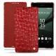 Funda de piel Sony Xperia Z5 - Autruche ciliegia
