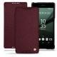 Sony Xperia Z5 leather case - Lie de vin ( Pantone 5115C ) 