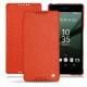 Housse cuir Sony Xperia Z5 - Papaye ( Pantone 180C ) 