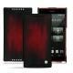 Housse cuir Sony Xperia Z5 Compact - Rouge Patine