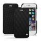 レザーケース Apple iPhone 6S Plus - Ebène - Couture ( Sleek P C12 - Black ) 
