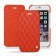 Apple iPhone 6S Plus leather case - Papaye - Couture ( Pantone 180C ) 