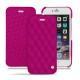 Lederschutzhülle Apple iPhone 6S - Rose fluo - Couture