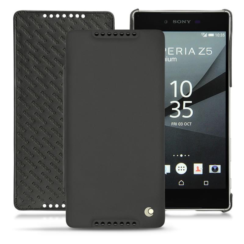 Lederschutzhülle Sony Xperia Z5 Premium - Noir ( Nappa - Black ) 