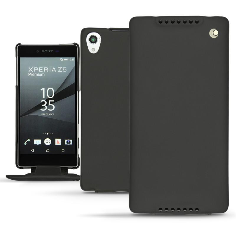 Funda de piel Sony Xperia Z5 Premium - Noir ( Nappa - Black ) 