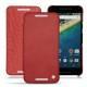 Custodia in pelle LG Nexus 5X - Cerise vintage ( Pantone 185C ) 