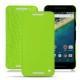 LG Nexus 5X leather case - Vert fluo