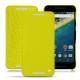 Housse cuir LG Nexus 5X - Jaune fluo