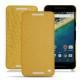 Capa em pele LG Nexus 5X - Mimosa ( Pantone 141C ) 