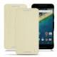 가죽 커버 LG Nexus 5X - Ivoire ( Sleek P C12 - White ) 
