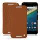 Capa em pele LG Nexus 5X - Marron ( Nappa - Pantone 1615C ) 