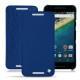 Housse cuir LG Nexus 5X - Bleu océan ( Nappa - Pantone 293C ) 