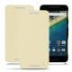 Capa em pele LG Nexus 5X - Beige ( Nappa - Pantone 7502C ) 