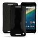 가죽 커버 LG Nexus 5X - Onyx ( Bologna Hi Gloss - Black ) 