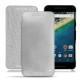 가죽 커버 LG Nexus 5X - Platinium ( Bologna Hi Gloss Metallic - Pantone 877C ) 