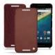 Custodia in pelle LG Nexus 5X - Passion vintage ( Glutton - Red ) 