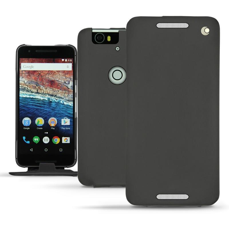 Housse cuir Huawei Nexus 6P - Noir ( Nappa - Black ) 
