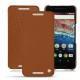 Custodia in pelle Huawei Nexus 6P - Marron ( Nappa - Pantone 1615C ) 