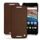 Housse cuir Huawei Nexus 6P - Châtaigne ( Pantone 476C ) 