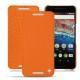 Huawei Nexus 6P leather case - Orange fluo