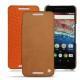 Huawei Nexus 6P leather case - Mandarine vintage ( Pantone 165C ) 