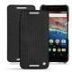 Custodia in pelle Huawei Nexus 6P - Abaca nero