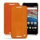 Custodia in pelle Huawei Nexus 6P - Abaca arancio