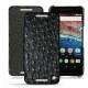 Lederschutzhülle Huawei Nexus 6P - Autruche nero