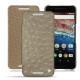 Huawei Nexus 6P leather case - Autruche desert
