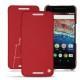 Huawei Nexus 6P leather case - Rouge troupelenc