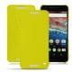 Housse cuir Huawei Nexus 6P - Jaune fluo