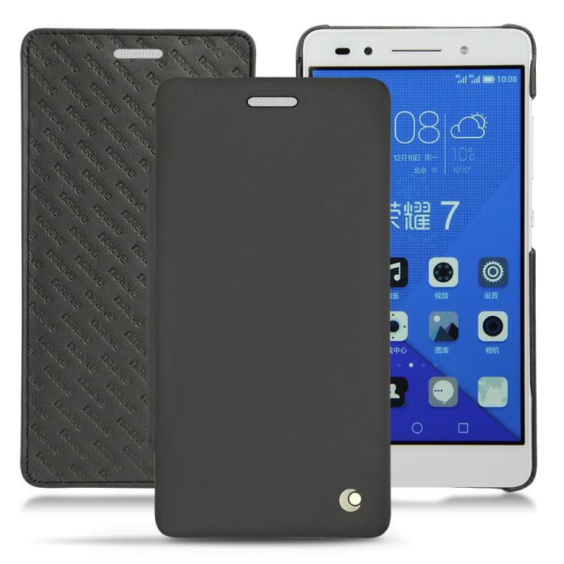 Housse cuir Huawei Honor 7 - Noir ( Nappa - Black ) 