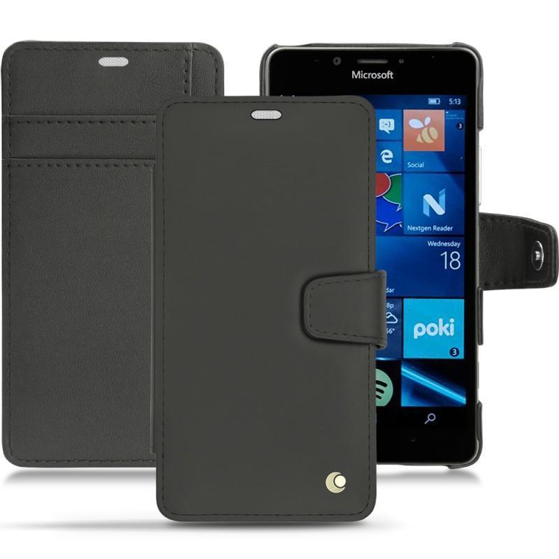 レザーケース Microsoft Lumia 950 - 950 Dual Sim - Noir ( Nappa - Black ) 