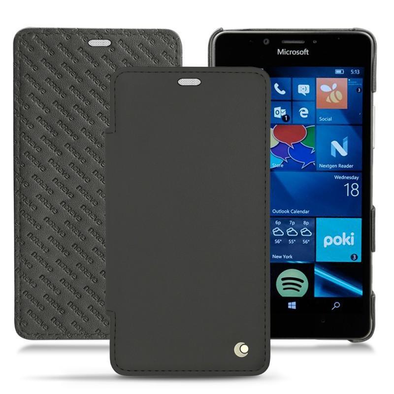 Housse cuir Microsoft Lumia 950 - 950 Dual Sim - Noir ( Nappa - Black ) 