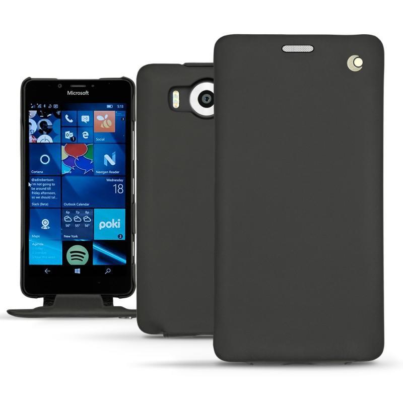 レザーケース Microsoft Lumia 950 - 950 Dual Sim - Noir ( Nappa - Black ) 