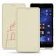 レザーケース Microsoft Lumia 950 XL - 950 XL Dual Sim - Blanc escumo