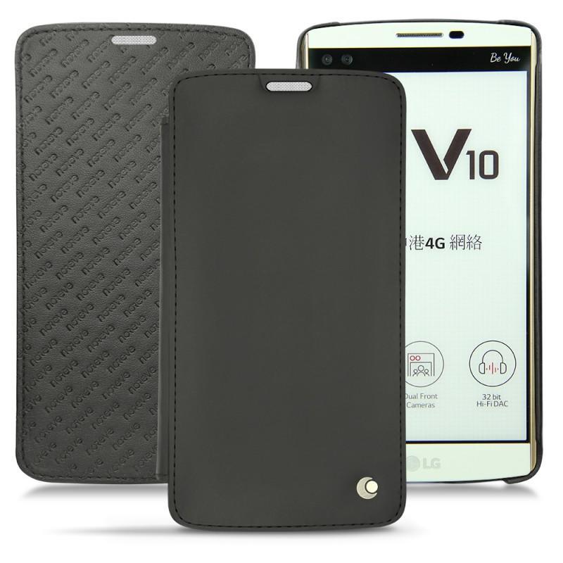 Custodia in pelle LG V10 - Noir ( Nappa - Black ) 