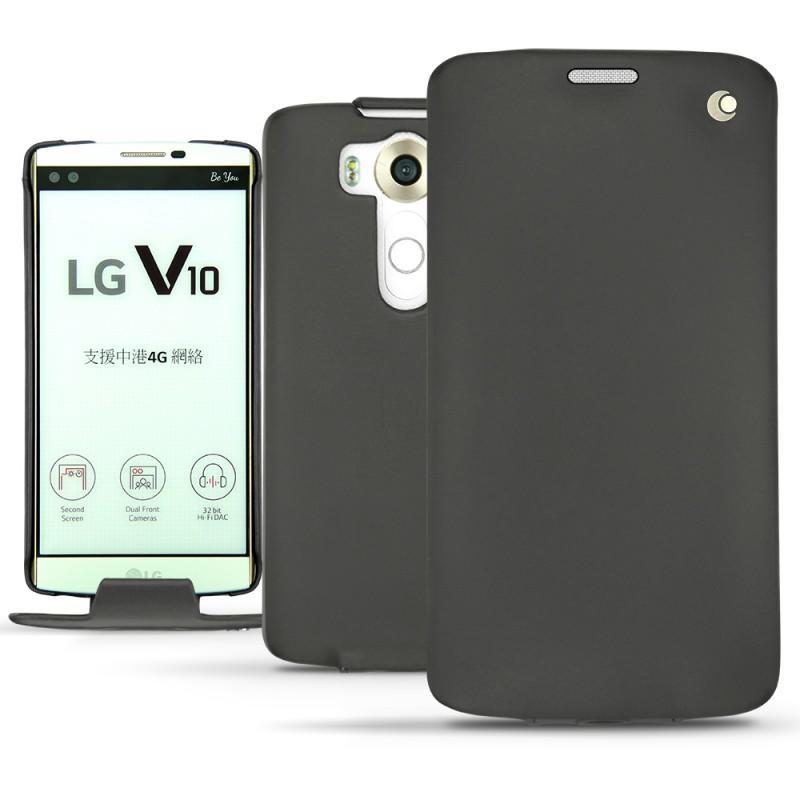 Housse cuir LG V10 - Noir ( Nappa - Black ) 