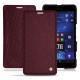 Microsoft Lumia 950 XL - 950 XL Dual Sim leather case - Lie de vin ( Pantone 5115C ) 
