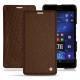 レザーケース Microsoft Lumia 950 XL - 950 XL Dual Sim - Châtaigne ( Pantone 476C ) 