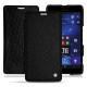 レザーケース Microsoft Lumia 950 XL - 950 XL Dual Sim - Ebène ( Sleek P C12 - Black ) 