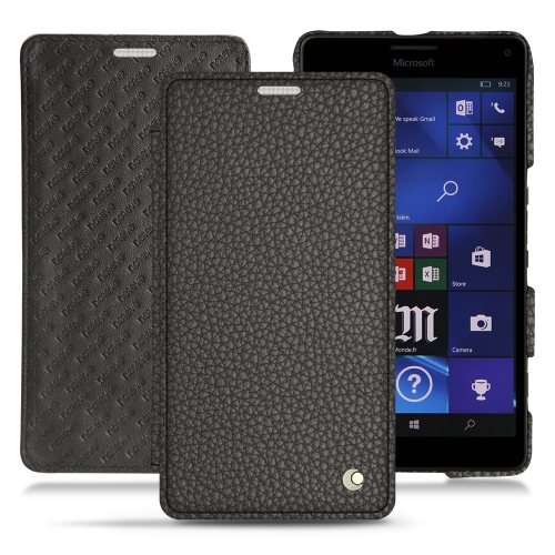 Microsoft Lumia 950 XL - 950 XL Dual Sim leather caseAnthracite ( Pantone #41403c ) 