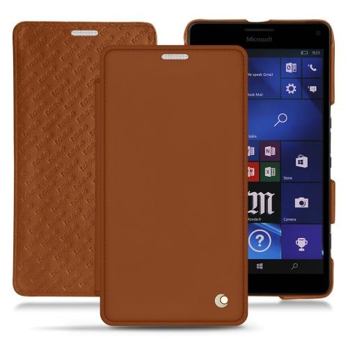 硬质真皮保护套 Microsoft Lumia 950 XL - 950 XL Dual SimMarron ( Nappa - Pantone #8B4720 ) 